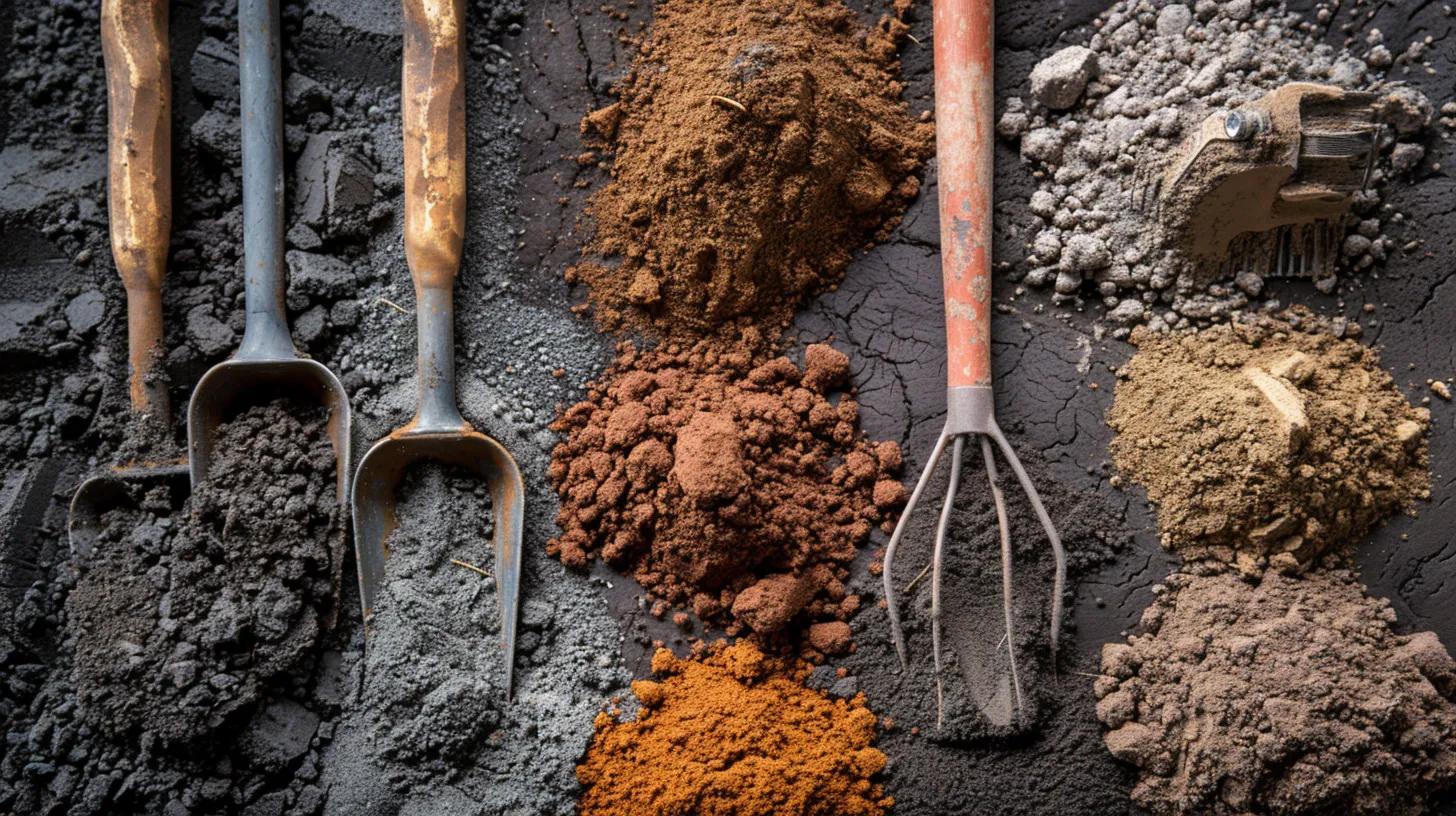 Different soil types in the Gulf Coast region illustrating best practices for soil preparation
