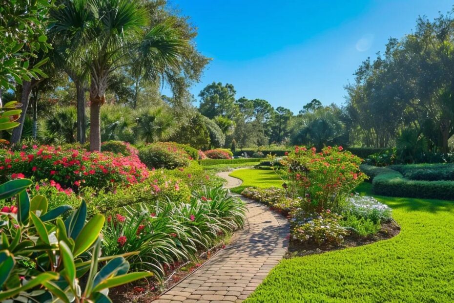 Beautiful Gulf Coast landscaping and property maintenance by Big Mess No Stress.
